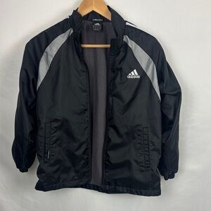 Adidas Black and Gray Track Jacket